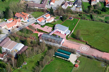 Aerial photograpy of Joest Racing Classic in the district Affolterbach in Wald-Michelbach in the state Hesse, Germany