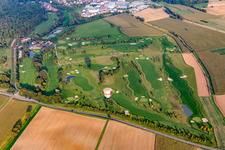 Aerial view of Golf Club Kalshäuser Hof Golf Pforzheim in the district Dürrn in Ölbronn-Dürrn in the state Baden-Wuerttemberg, Germany