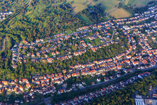 Settlement between Wingertweg and Kraichgaustr in Ispringen in the state Baden-Wuerttemberg, Germany