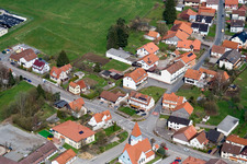 District Affolterbach in Wald-Michelbach in the state Hesse, Germany seen from above
