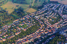 Settlement between Am Rothsberg and Schwarzwaldstr in Ispringen in the state Baden-Wuerttemberg, Germany