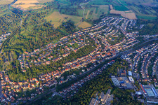 Settlements between Wingertweg and Schwarzwaldstr in Ispringen in the state Baden-Wuerttemberg, Germany