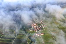 Entrance from the east under clouds in Ranschbach in the state Rhineland-Palatinate, Germany