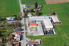 Industrial estate and company settlement Pedex GmbH in the district Affolterbach in Wald-Michelbach in the state Hesse