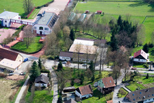 Oblique view of Affolterbach in the district Wahlen in Grasellenbach in the state Hesse, Germany