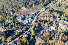 Dahn in the state Rhineland-Palatinate, Germany from a drone