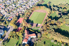 Dahn in the state Rhineland-Palatinate, Germany seen from a drone