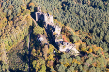 Aerial photograpy of Dahn in the state Rhineland-Palatinate, Germany