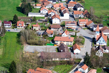 Bird's eye view of District Affolterbach in Wald-Michelbach in the state Hesse, Germany