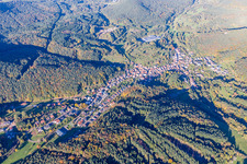 Village - view on the edge of forests in Schwanheim in the state Rhineland-Palatinate, Germany