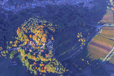 Kropsburg Castle from the south in the district SaintMartin in Sankt Martin in the state Rhineland-Palatinate, Germany