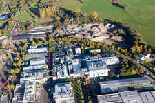 Aerial photograpy of Industrial Area East in Landau in der Pfalz in the state Rhineland-Palatinate, Germany
