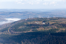 Aerial view of District Königstuhl in Heidelberg in the state Baden-Wuerttemberg, Germany