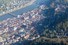 Jesuit Church and Holy Spirit Church in the Old Town in the district Kernaltstadt in Heidelberg in the state Baden-Wuerttemberg, Germany
