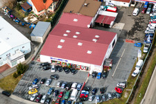 Aerial view of Fiat Hamm in Wörth am Rhein in the state Rhineland-Palatinate, Germany