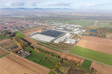 Mercedes Benz Logistics Center in Interpark in Offenbach an der Queich in the state Rhineland-Palatinate, Germany