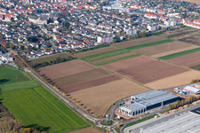 Aerial photograpy of Offenbach an der Queich in the state Rhineland-Palatinate, Germany