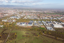 Drone image of Landau in der Pfalz in the state Rhineland-Palatinate, Germany