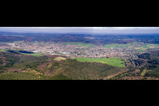Panorama Michelstadt and Erbach in Michelstadt in the state Hesse, Germany