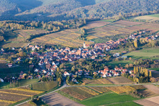 Bird's eye view of Cleebourg in the state Bas-Rhin, France