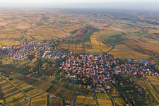 Drone recording of District Schweigen in Schweigen-Rechtenbach in the state Rhineland-Palatinate, Germany