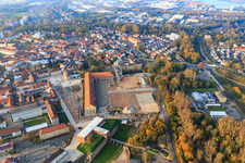 Construction site at former city barracks An Fronte Diez for REWE and LIDL in Germersheim in the state Rhineland-Palatinate, Germany