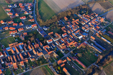Main Street x Knittelsheimer Way in Herxheimweyher in the state Rhineland-Palatinate, Germany