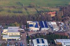 Buschurweg with Zeich Metallbau GmbH, ArcoSYS Computervertriebs GmbH and Frey Metalltechnik, owner: Dipl.-Ing. Matthias Frey eK in the district Minderslachen in Kandel in the state Rhineland-Palatinate, Germany