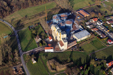 Oblique view of Grain mill Cornexo GmbH in Freimersheim in the state Rhineland-Palatinate, Germany