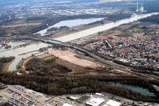 Maximiliancenter retail park in Wörth-Maximiliansau, building site in the district Maximiliansau in Wörth am Rhein in the state Rhineland-Palatinate, Germany