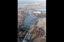 New Rhine port in Lauterbourg in the state Bas-Rhin, France