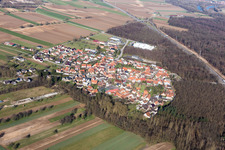 Schaffhouse-près-Seltz in the state Bas-Rhin, France seen from a drone