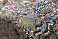 Seltz in the state Bas-Rhin, France out of the air
