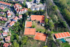 TC77 Jockgrim eV in Jockgrim in the state Rhineland-Palatinate, Germany seen from above