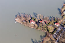 Drone recording of Seltz in the state Bas-Rhin, France