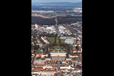 Building complex in the park of the castle Residenzschloss Rastatt in Rastatt in the state Baden-Wurttemberg, Germany