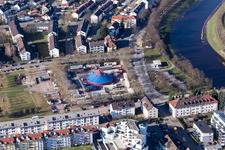 Circus on the fairground in Rastatt in the state Baden-Wuerttemberg, Germany