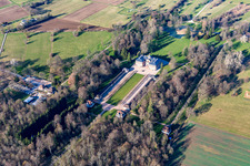 District Förch in Rastatt in the state Baden-Wuerttemberg, Germany seen from above