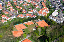 Bird's eye view of TC77 Jockgrim eV in Jockgrim in the state Rhineland-Palatinate, Germany