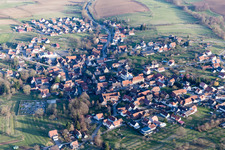 Oblique view of Lampertsloch in the state Bas-Rhin, France