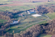 Am Froeschenberg, Haras Lerchenberg in Gundershoffen in the state Bas-Rhin, France out of the air