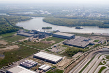 Oberwald industrial area in Wörth am Rhein in the state Rhineland-Palatinate, Germany