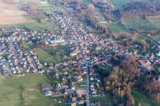 Drone image of Gumbrechtshoffen in the state Bas-Rhin, France