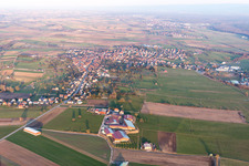 Bird's eye view of Surbourg in the state Bas-Rhin, France