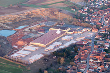 Betschdorf in the state Bas-Rhin, France viewn from the air