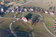 Drone image of District Gleiszellen in Gleiszellen-Gleishorbach in the state Rhineland-Palatinate, Germany