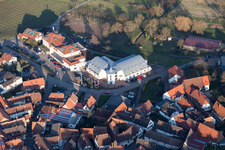 Aerial photograpy of Southern Palatinate Terraces in the district Gleiszellen in Gleiszellen-Gleishorbach in the state Rhineland-Palatinate, Germany