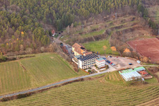 Arens Hotel 327m above sea level at the sports field Sankt Martin in winter in the district SaintMartin in Sankt Martin in the state Rhineland-Palatinate, Germany