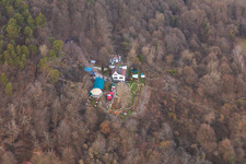 Zeter Berghaus in winter in the district Diedesfeld in Neustadt an der Weinstraße in the state Rhineland-Palatinate, Germany