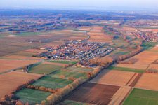 Village view from the west in Altdorf in the state Rhineland-Palatinate, Germany